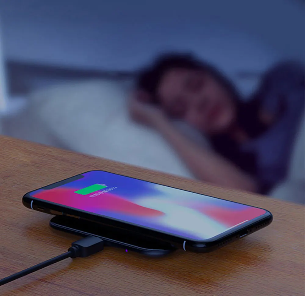 Зеркало 10 Вт Быстрое беспроводное зарядное устройство QI для Xiaomi Mi9 samsung S10 Plus S9 Note 10 9 huawei P30 Pro mate 20 iPhone XR X XS Max 8