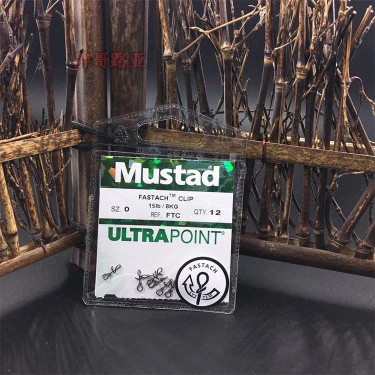 Mustad, нержавеющая сталь, рыболовный Fastach клип, рыболовные Вертлюги, защелкивающиеся Вертлюги, Скалка, быстрый аксессуар для соединения, 8-83 кг, Макс