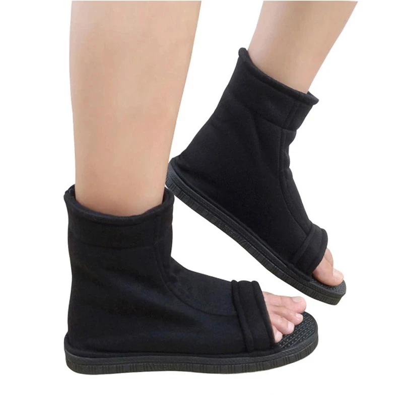 일본 애니메이션 코스프레 신발 남녀공용, 블랙 블루 화이트 코튼 소프트 샌들 부츠, 할로윈 크리스마스 파티 신발, 카카시 ..