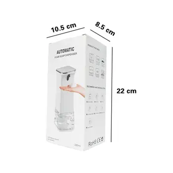 

280ml Waterproof Foam Liquid Dispenser Automatic Soap Dispenser Sensor Touchless MOLC