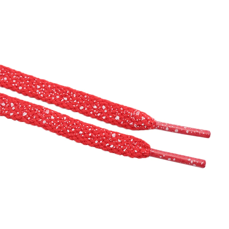 (100 Pairs/Lot) Weiou Sports Shoelaces Splatter Flat Shoe Laces Custom White Shoelace Replacement Boot Laces Speckled Wholesales
