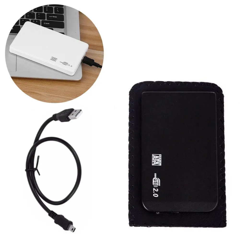 Черный USB 2 0 SATA 5 "Портативный HDD жесткий диск 500 Гб корпус HD Чехол Коробка |