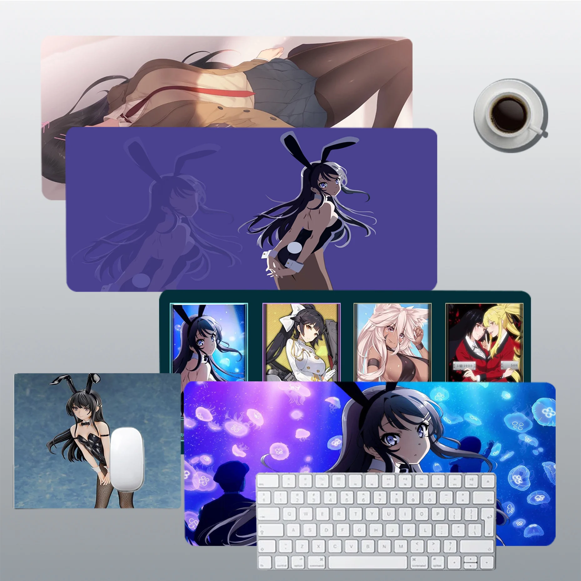 

MaiYaCa Rascal Does Not Dream Of Bunny Girl Senpai Funny Mouse pad Mat Size for CSGO Game Player Desktop PC Computer Laptop