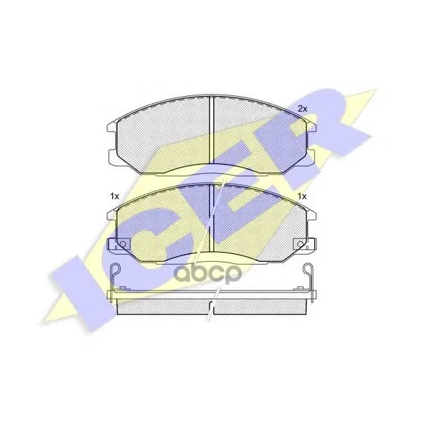 181372_колодки Дисковые Передние! Hyundaixg 25/30/300 2.5i/3.0i V6 99 Icer 181372 Icer арт. 181372