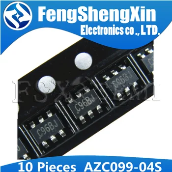 

10PCS AZC099-04S R7G C96BJ c96** SOT23-6 AZC099-04S.R7G SOT23 C96GH AZC099 AZC099-04