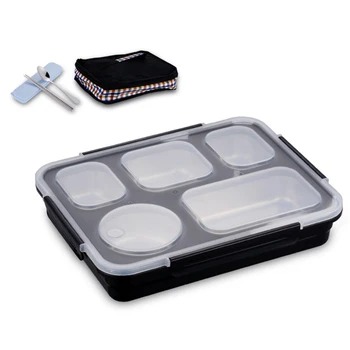 

Lunch Box Set Thermal Bento Box With Tableware Eco-Friendly Food Container Separate Compartments Leakproof Food Is Not Mixed