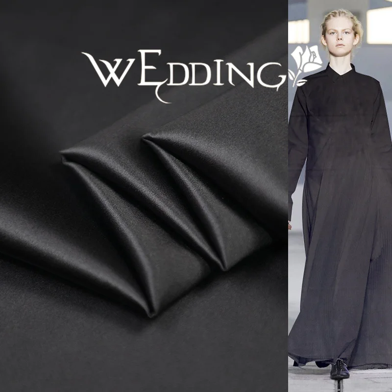 Новинка 140 см ширина шелк 29 Momme бренд Шармез ткань серая гладкокрашеная ткань для Diy шитье платье Распродажа