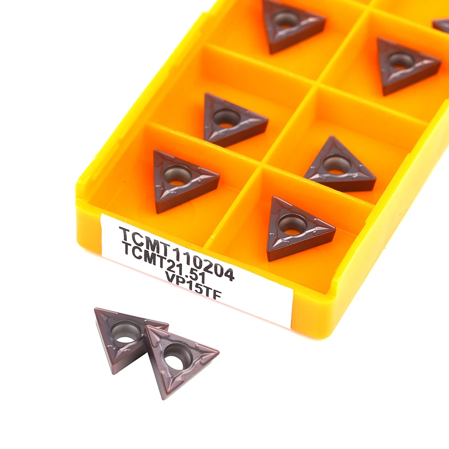 10pcs Tcmt110204 / Tcmt 731 Inserti Carburo Lame Tornio Alesatura