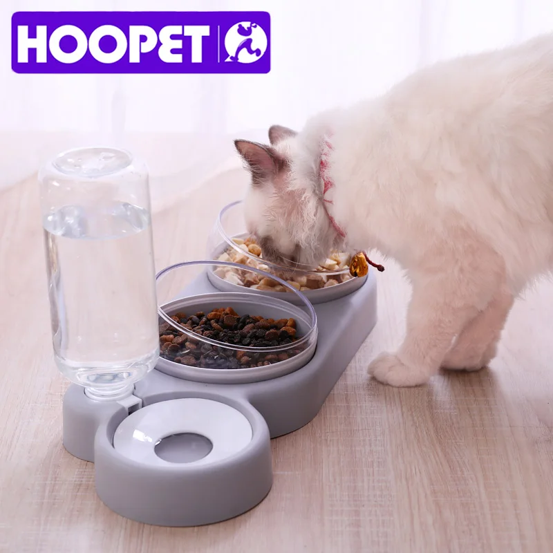 HOOPET 3-in-1 Pet Bottle for Cat Dog Water Pet Dog Bowls for Dogs Small Large Dogs Puppy Cat Drinking Bowl Dispenser Feeder