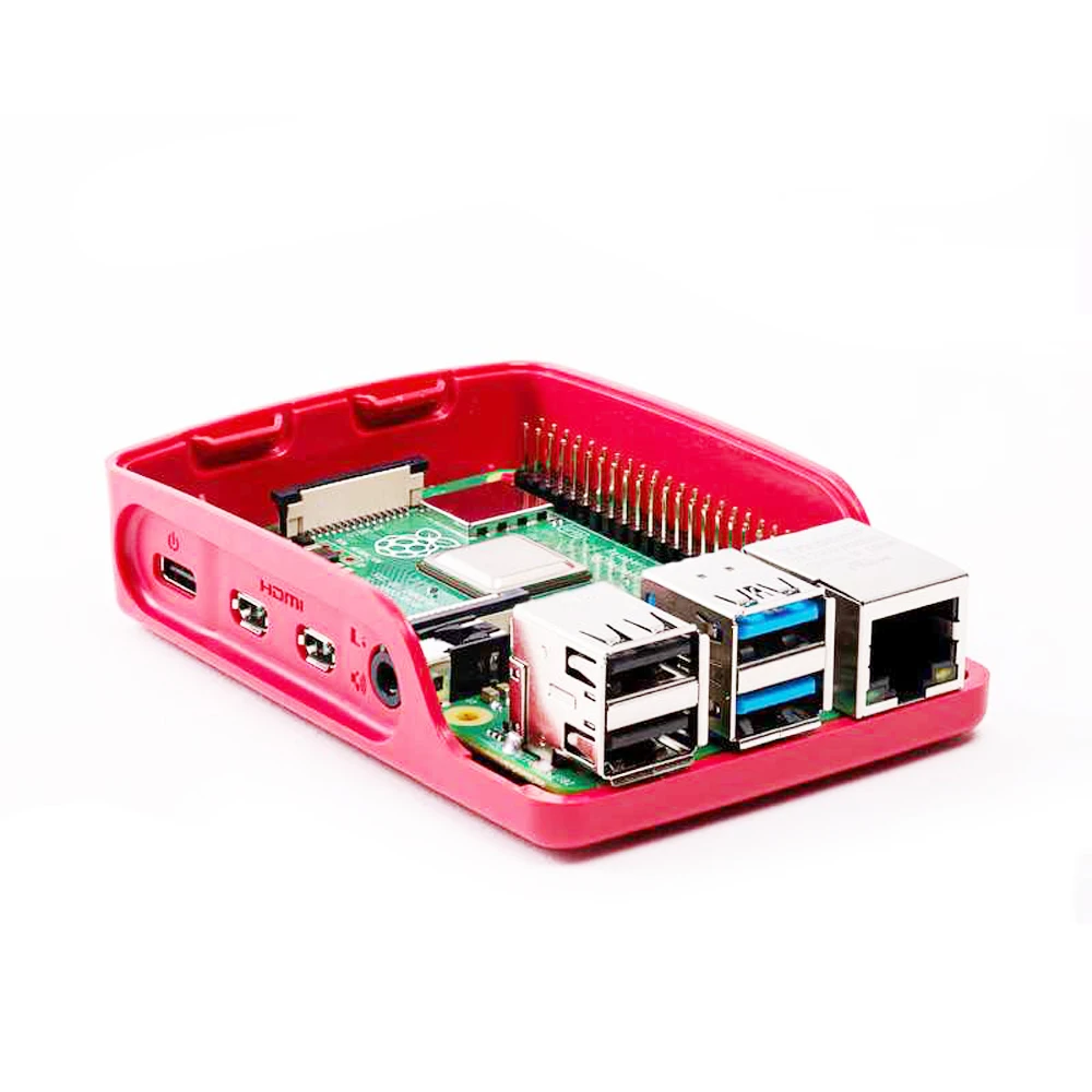 Официальный чехол Raspberry Pi4 для использования с Raspberry Pi 4 красный и белый цвета Высокое качество ABS Материал красивый пылезащитный