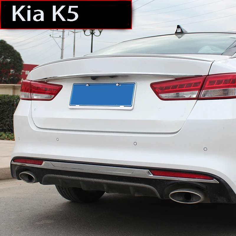 Accessories ! For KIA Optima K5 2016 Stainless Steel Rear Tailgate Trunk Lid Cover Trim 1 Pcs