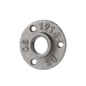 

tube connector 3/4" Malleable Threaded Floor Flange Iron Pipe Fittings Wall Mount Black