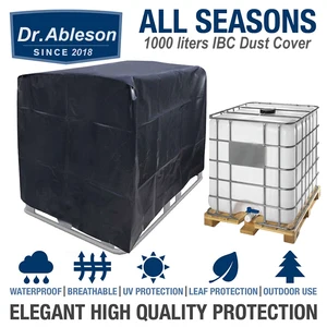 Профессиональный резервуар для воды объемом 1000 литров IBC, наружная садовая мебель, водонепроницаемая, защита от пыли, ветра, дождя, солнца, снега - изображение