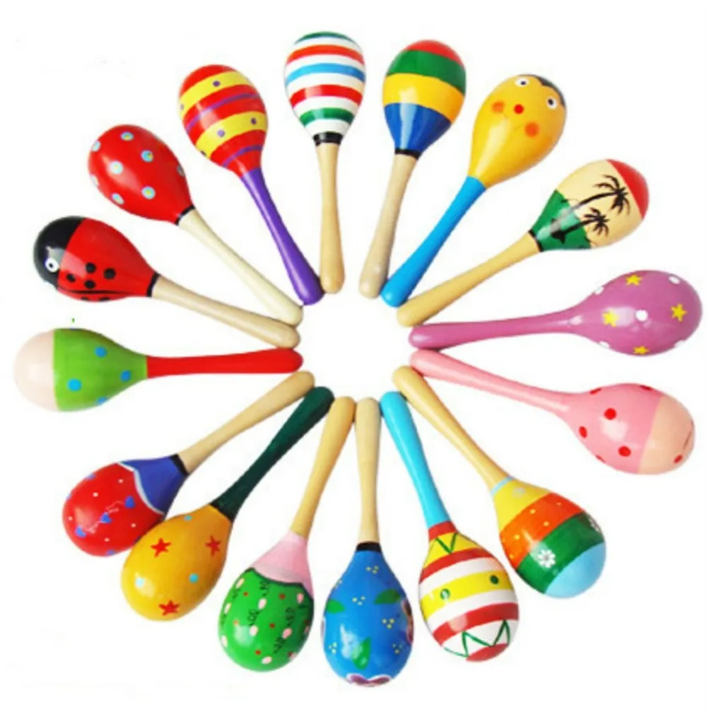 Красочный маленький деревянный молоток мультфильм песок мяч стук деревянный колокольчик ребенок развивающая игрушка для детей лучший подарок Горячая