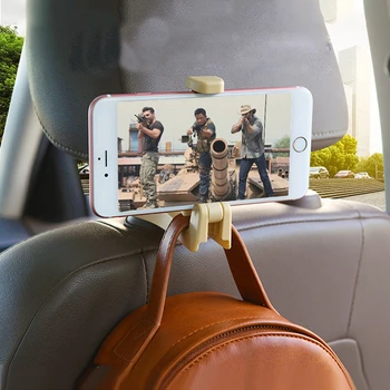 

Car Headrest Seat Back Hook Hanger Cell Phone Holder Stand Clip Tool Holder Stand Clip Tool Universal Back Seat Car-Styling