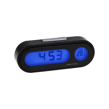 

Auto Car Clock 2 In 1 Digital Car Thermometer Electronic Clock LED Backlight For Car Interior Ornament Mini Clocks Car-Styling