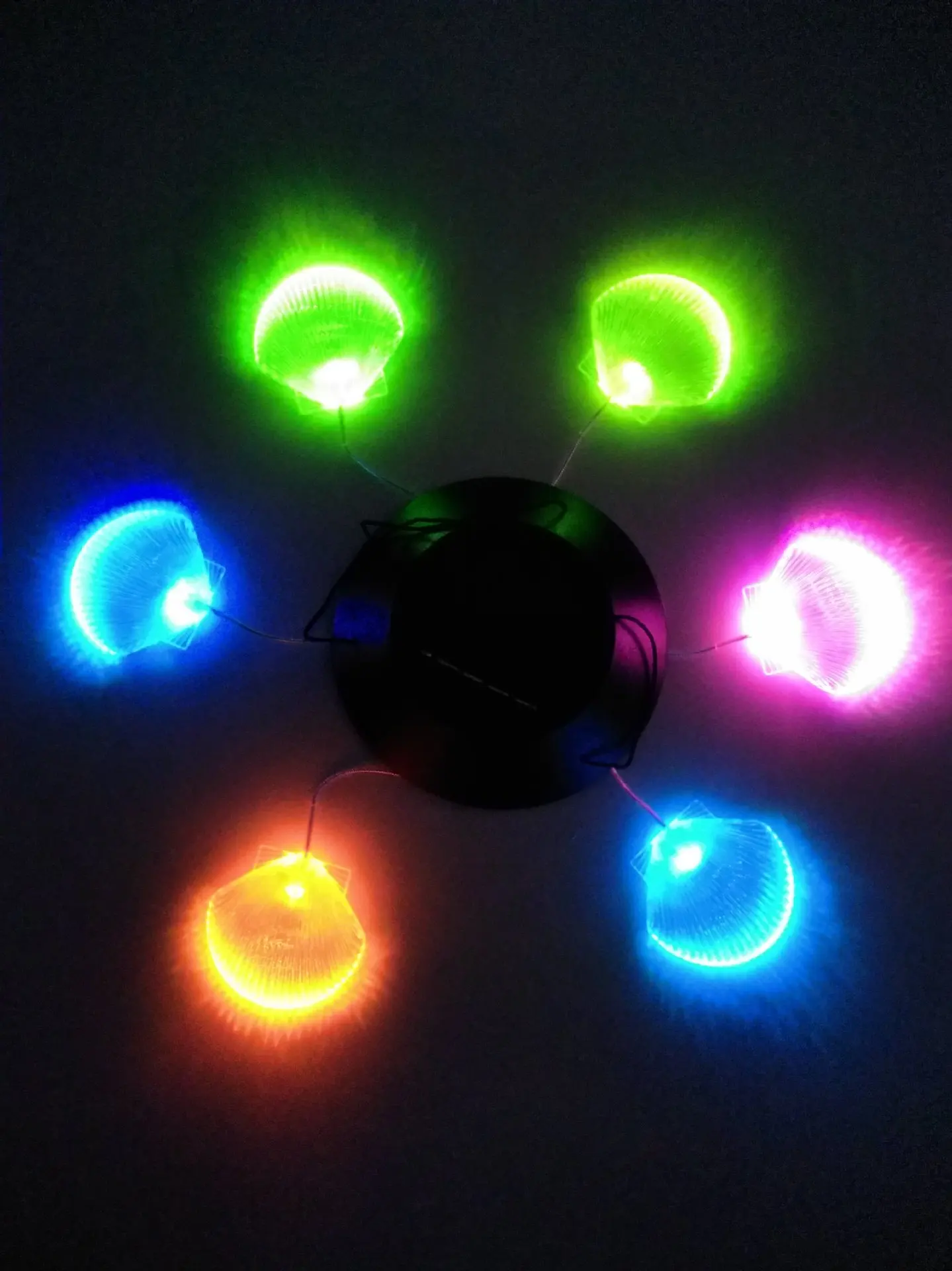 Solar Wind Chime Constant And Solar Color Changing Wind Chime Big Shell Colorful LED Lights Solar Garden Lamp