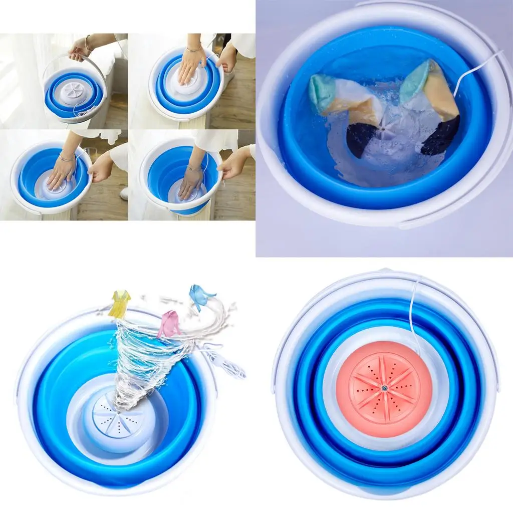 Mini Laundry Machine Washing Machine With Foldable Tub Portable for RV Business Trip