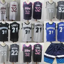 Мужские и женские баскетбольные шорты Миннесота Эндрюс Виггинс Карл-Энтони роутс Кевин Гарнетт Шорты Молодежные Детские трикотажные изделия