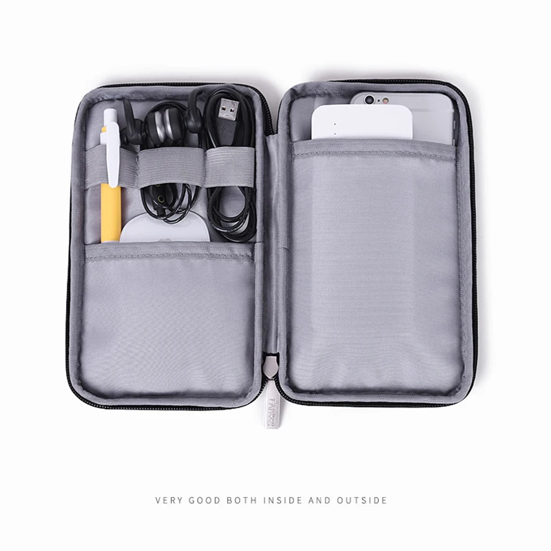 

Digital storage bag power data cable charger accessory portable finishing mobile hard drive protection Travel Storage Bag