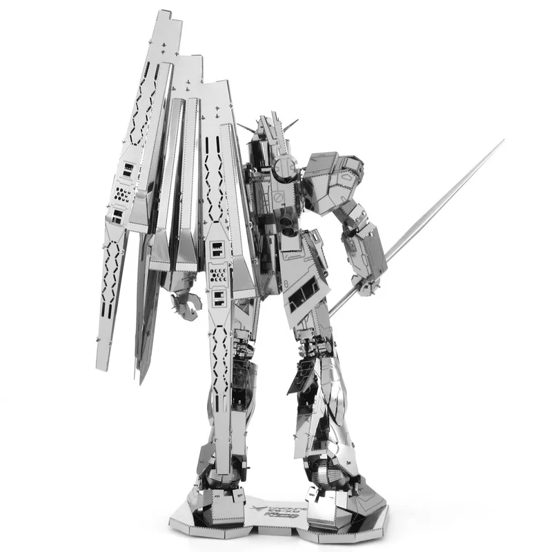 Чистый металл 3D головоломка модель Gundam без клея собранная модель Rx-93 карты крупного рогатого скота Gundam