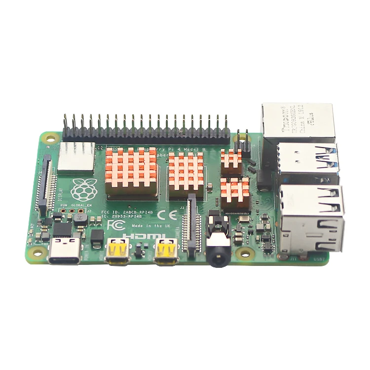 Metal Copper Heatsink Passive Cooling Pad Radiator for Raspberry Pi 4B 4 Model B 4pcs/set
