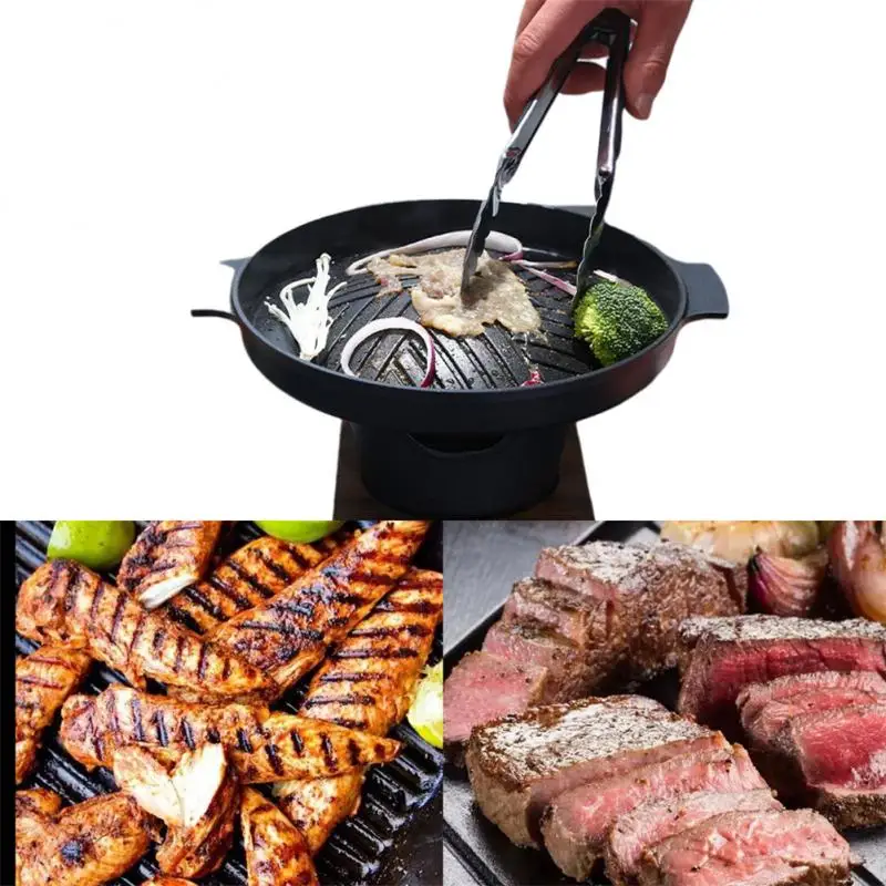 Mini BBQ Grill Japanese Alcohol Stove Home Smokeless Barbecue Grill Outdoor  BBQ Plate Roasting Meat Tools 바베큐그릴 - AliExpress