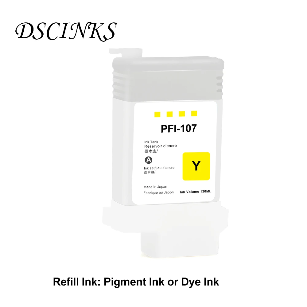 Cartucho de Tinta Recarregável para Canon Pfi107 Ipf670 Ipf680 Ipf685 Ipf770 Ipf780 Ipf785 Ipf670 Ipf770 Ipf 670 Pfi107 Pfi 107 - Imagem 3