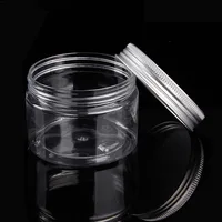 Clear Plastic Jar and Lids Empty Cosmetic Containers Makeup Box Travel Bottle 30ml 40ml 50ml 60ml 80ml 100ml 120ml 200ml 250ml 3
