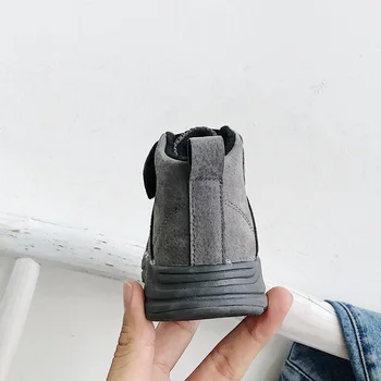 

2019 Autumn Kid's Shoes Men's Shoes Casuals Hook & Loop Shallow Round Toe Neutral Flat Heels Non-slip ABAB-9