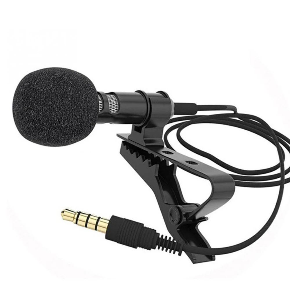 3,5 мм разъем микрофон-петличка зажим для галстука на лацкане микрофон Микрофон для мобильного телефона для говорящих лекций оптом
