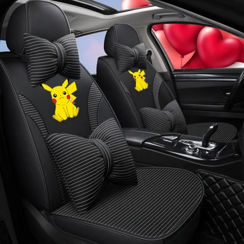 

Full Coverage PU Leather car seat cover flax fiber auto seats covers for Jeep renegade cherokee compass wrangler grand
