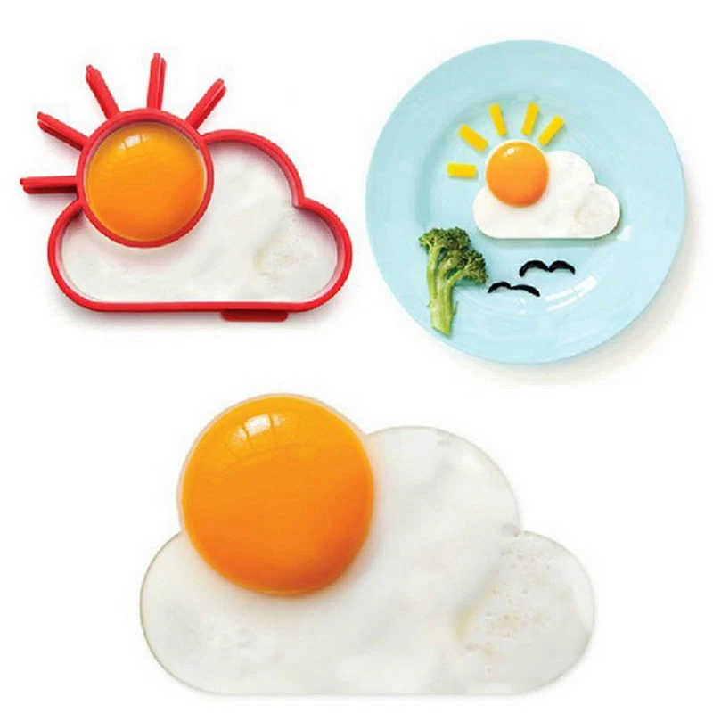 Новейшие креативные силиконовые солнечные и облачные Жарка яиц формы Формирователь Кольцо кухонная утварь Горячая