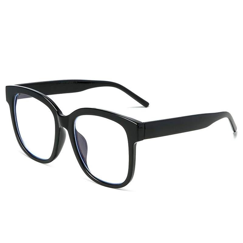 iboode Oversized Anti Blue Ray Glasses Retro Women Men Computer Protection Optical Spectacle Transparent Myopia Eyeglasses Frame - Цвет оправы: C1