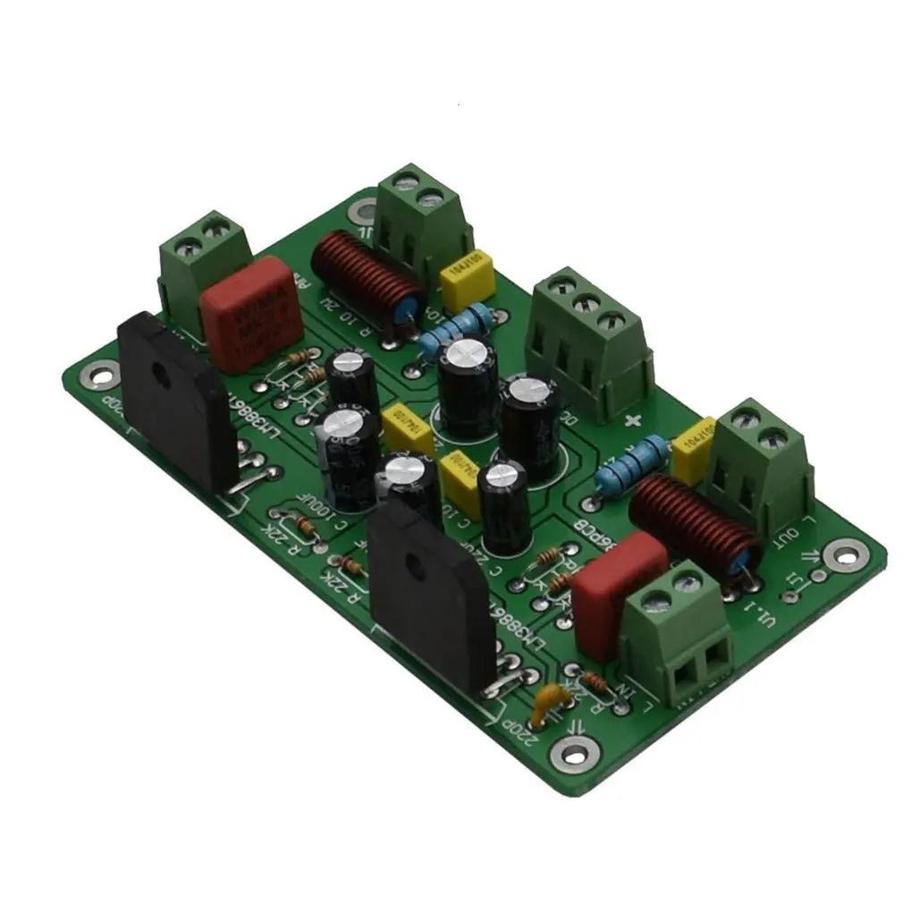 Собранный 68 Вт+ 68 Вт HiFi LM3886TF стерео усилитель платы 50Wx2/38Wx2 J6S9