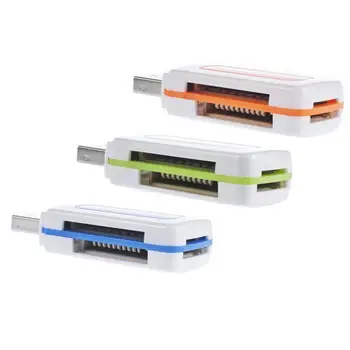 

1PC New Portable Mini All in one USB 2.0 Hi-Speed Micro SD SDHC TF Memory Multi Card Reader Random Color