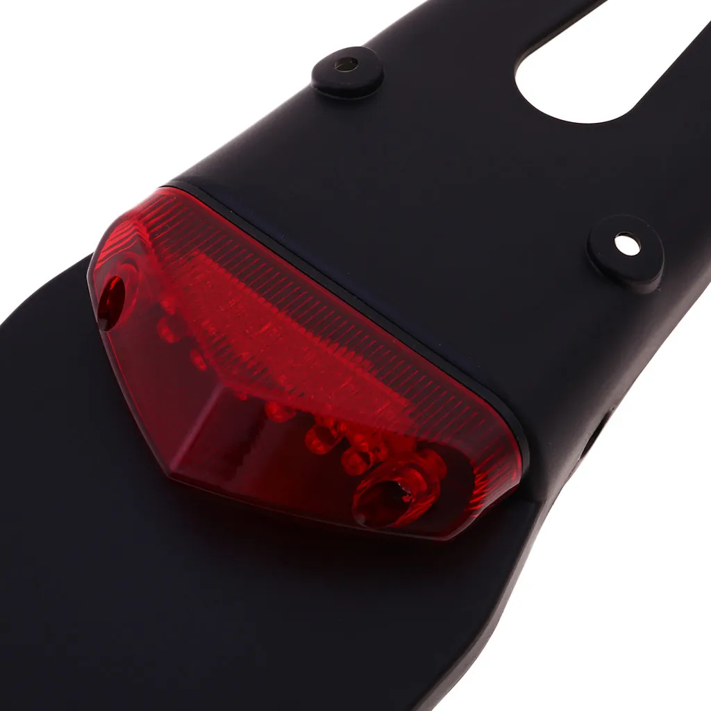 Мотоцикл Красный светодиодный 12 в задний фонарь тормозной красный объектив внедорожный Байк Универсальный SU низкое энергопотребление длительный срок службы# P10