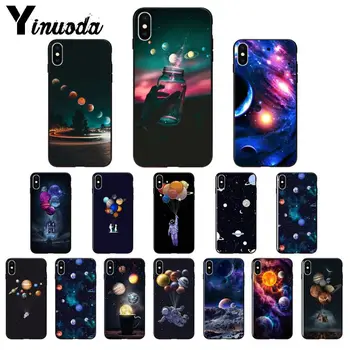 

Yinuoda Space Solar System Planets Silicone TPU Soft black Phone Case for iPhone 6S 6plus 7 7plus 8 8Plus X Xs MAX 5 5S XR