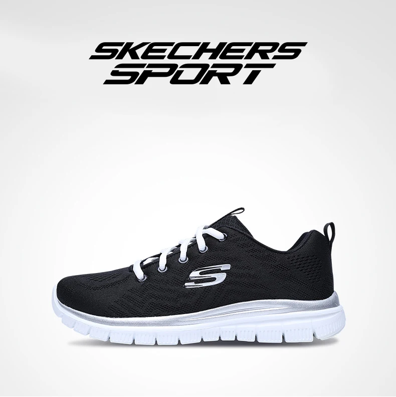 Skechers/спортивная обувь; женские высококачественные кроссовки; брендовая Роскошная повседневная обувь; женская Вулканизированная обувь; женская обувь; 12615-BKW