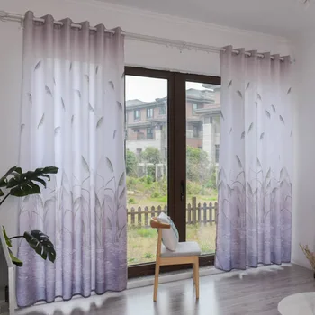 

Chinese Style Curtains for Living Room Bedroom Reed Wood Grain Window Screen (Shading Rate 1%-40%) Ceiling Installation