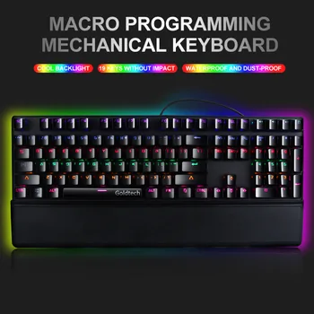 

K25 mechanical keyboard Green axis gaming desktop laptop office wired keyboard Full key without conflict