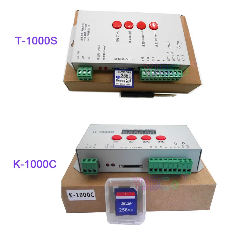 K 1000C (T 1000S обновляться) Программа светодиодный контроллер K1000C WS2812B WS2811 APA102 T1000S WS2813