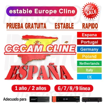 

Stable Cccam Cline Spain for 1 year Server Portugal Germany Polsat Europe cline For DVB-S2 HD Satellite Receiver GTmedia V8 Nova