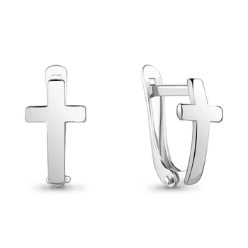 

AQUAMARINE earrings without stones, silver 925