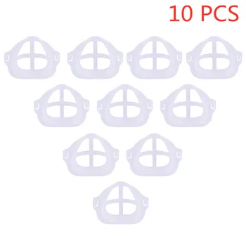 

10 PCS 3D Mouth Mask Support Three-dimensional Space Mask Bracket Creative Portable Mask Inside Pad Breathable Valve