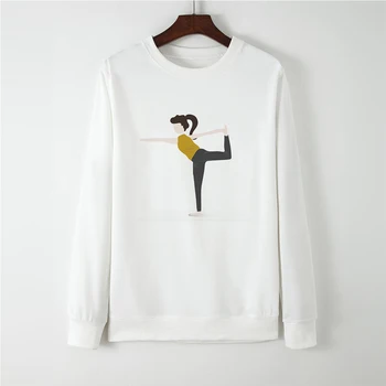 

Autumn Winter Harajuku Hip Hop Oversize Sweatshirt Hoodies Full Sleeve Sport Gothic Round Collar Cute bluza damska Loose Clothes