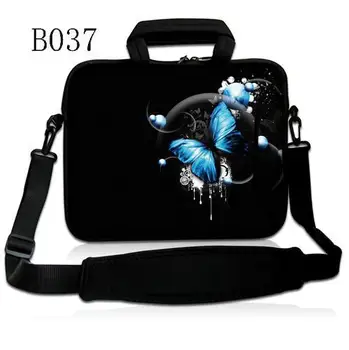 

Blue Butterfly 17" 15" 15.6" 13.3" 13" 12" 11.6" 10" 9.7" 7" 7.9" Neoprene Laptop Shoulder Bag Tablet Netbook Sleeve Bag Cover