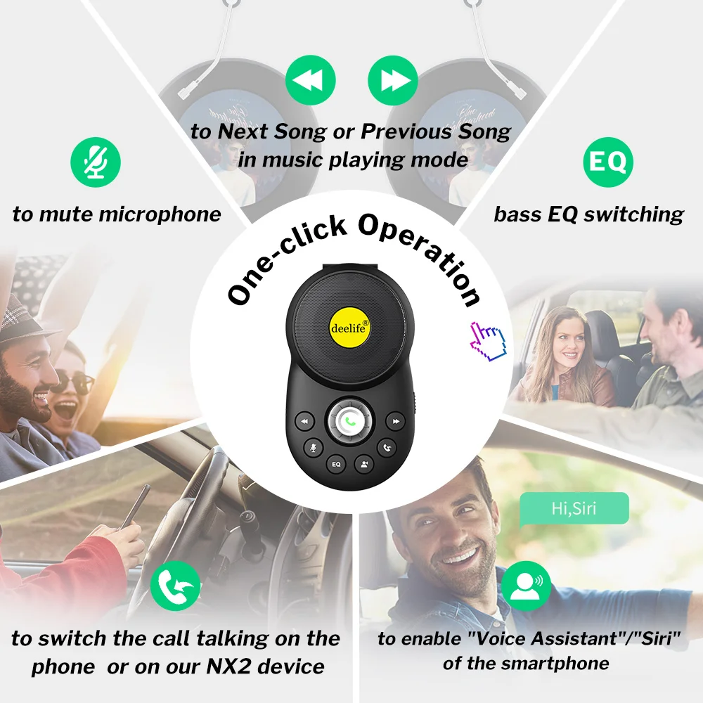 Handsfree Bluetooth Car Kit For Auto Speakerphone EttaGadgets