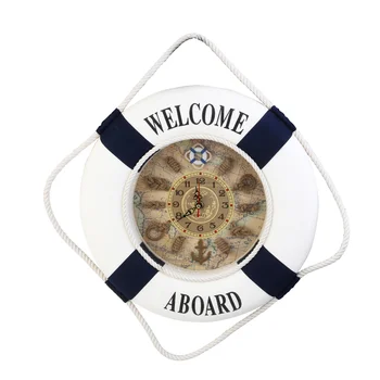 

Foam Welcome Aboard Nautical Decor Lifebuoy Ring Wall Hanging Home Decoration
