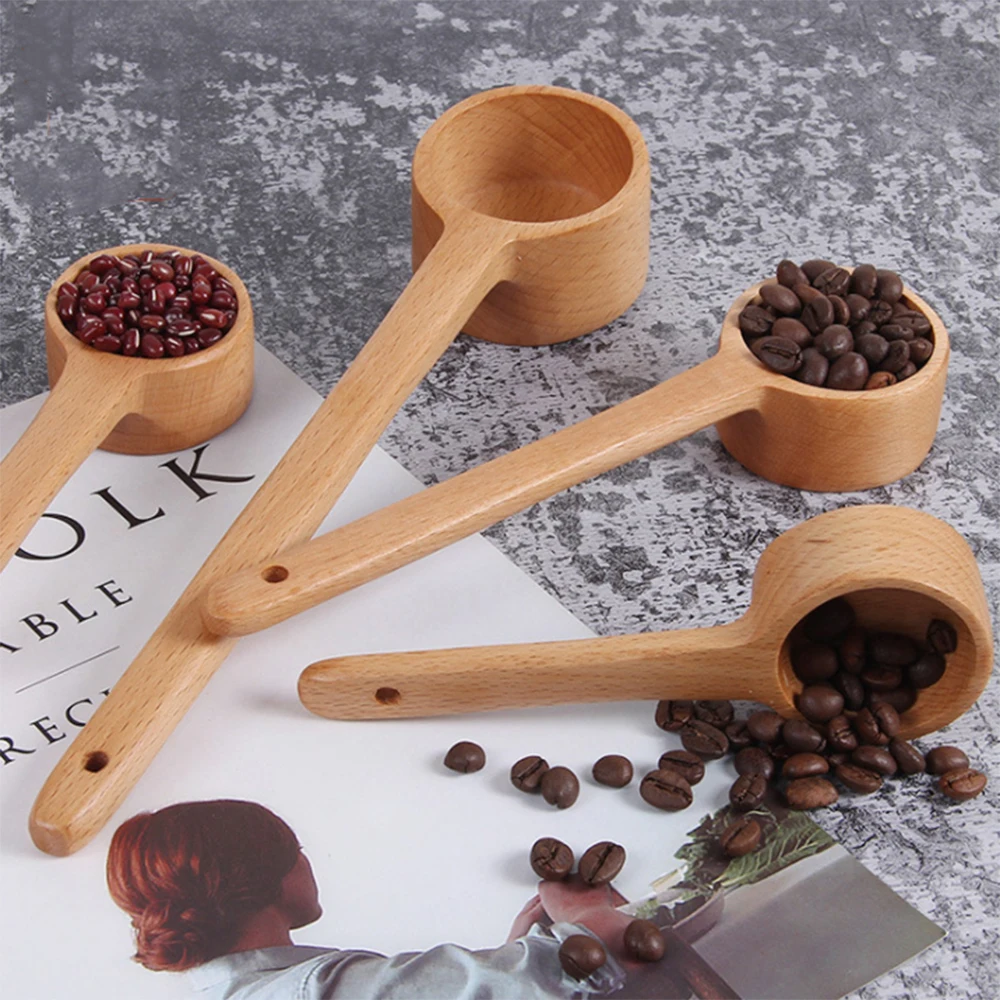 

Coffee Wooden spoons Coffee Ground Spoon Cooking Mixing Stirrer Kitchen Tools Utensils Wooden Tea Scoop